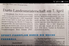 Zeitung-Zeitungsartikel-Dart-legenden